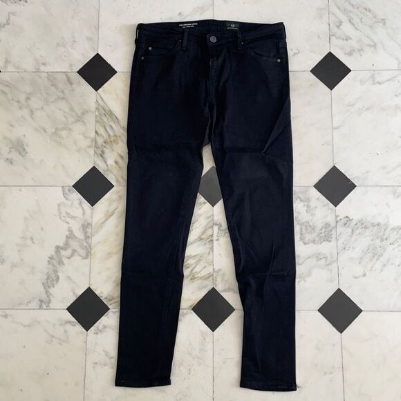 AG Adriano Goldschmied Black Super Skinny Ankle Jeans - Picture 1 of 9